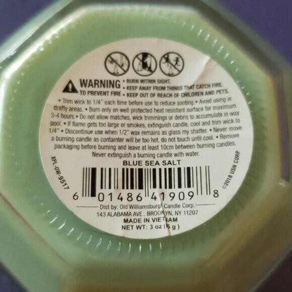 TWO ITEMS: Savon de Marseille Violet Soap & Old Williamsburgh Sea Salt Candle - Picture 8 of 9